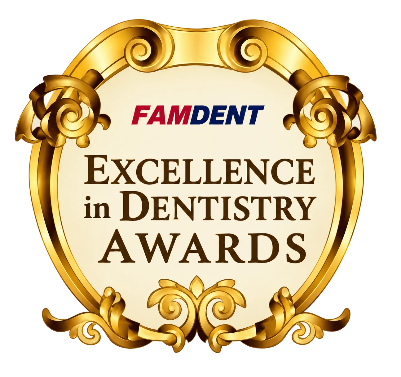 Famdent Excellence in Dentistry Awards emblem